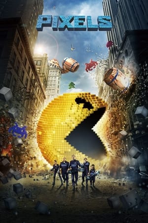 pixels 2015 Hindi Dual Audio 720p BluRay [970MB] ESubs Movie Poster